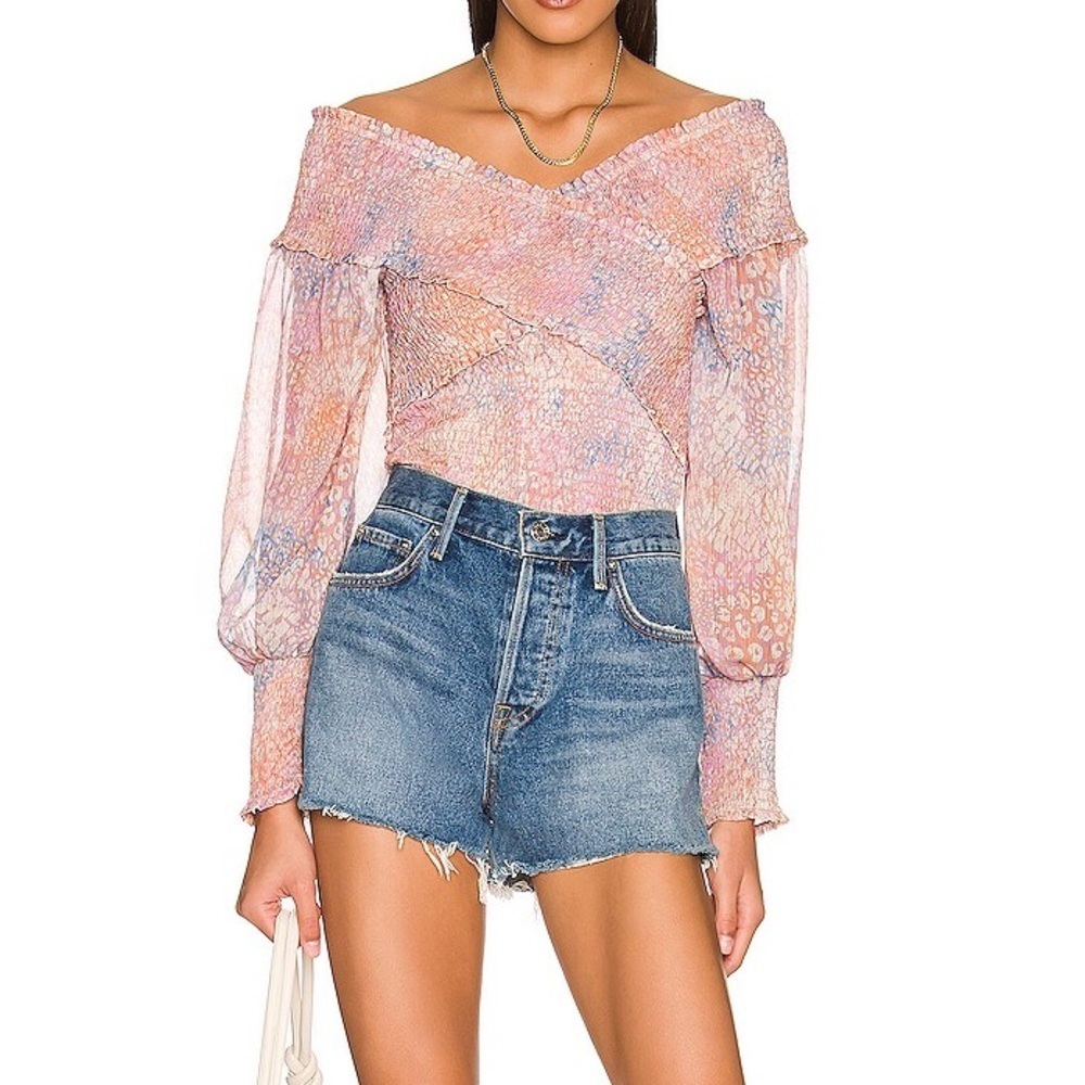 BB Dakota by Steve Madden Smocked Blouse